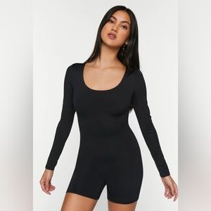 Forever 21 long sleeve, scoop neck romper! Never worn!